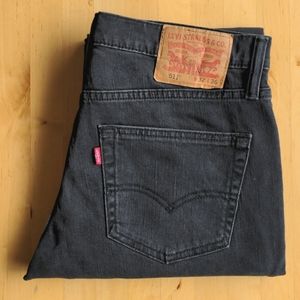 Levi's 511 Jeans 32x36 Mariposa Black